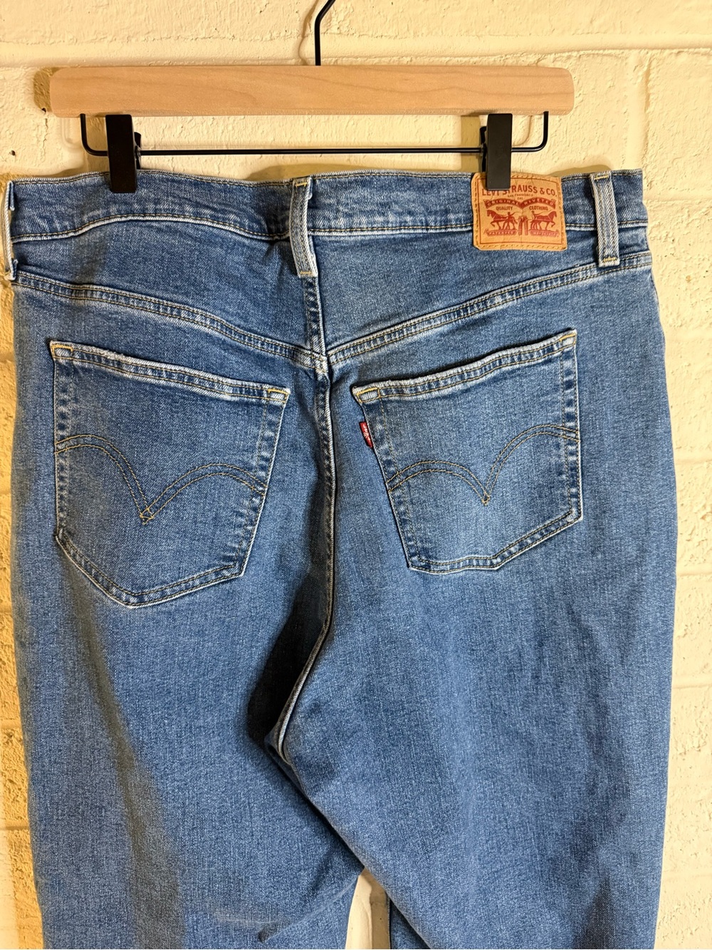 Levi's Ribcage Straight Ankle Size 16W Classic Blue - Picture 4 of 9